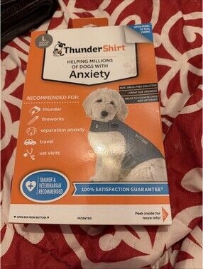 Thundershirt 41 - 64lbs Dog Large Anxiety Jacket - Solid Gray